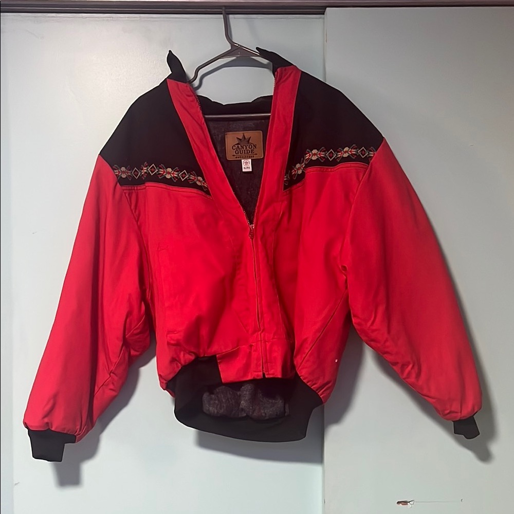 Red and Black Ski Jacket